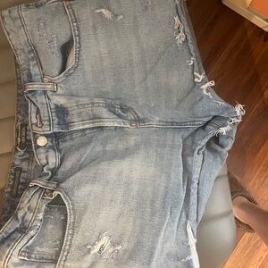 Wild Fable Blue Distressed Jean Shorts